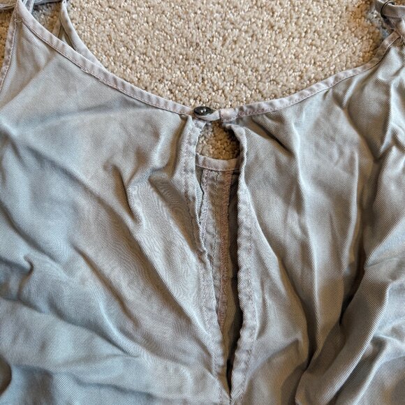 Young Fabulous & Broke Tencel Olive Green Jumpsuit Utility Jogger Sleeveless MED - Picture 10 of 11